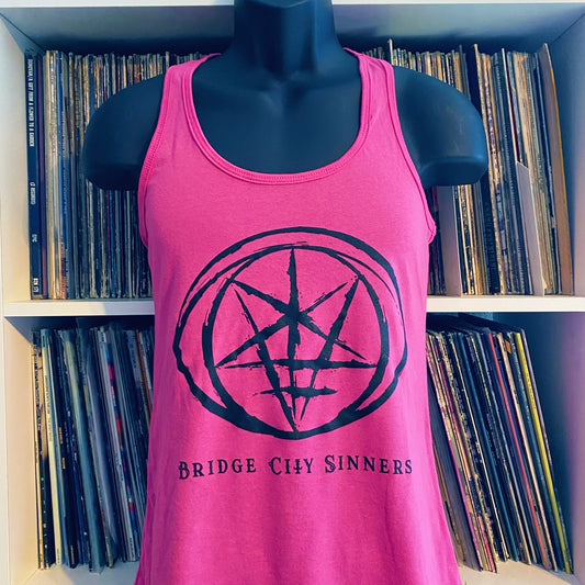 Bridge City Sinners "Sinner Symbol" Women's Razorback Tank Top