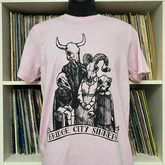 Bridge City Sinners - Pink "Skull Family" Shirt